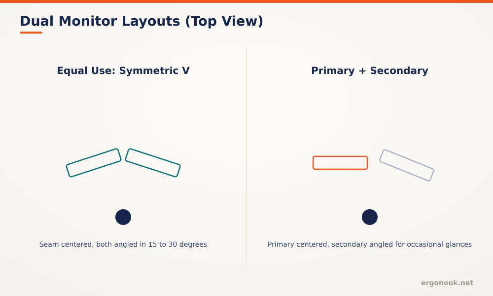How to Set Up Dual Monitors Ergonomically